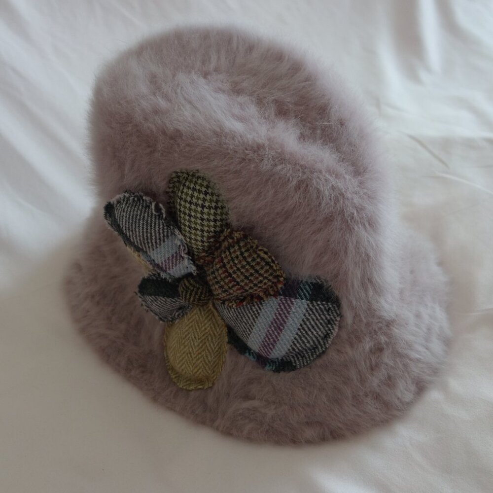Kangol Pink Furgura with Tweed Bucket Hat Size Medium
